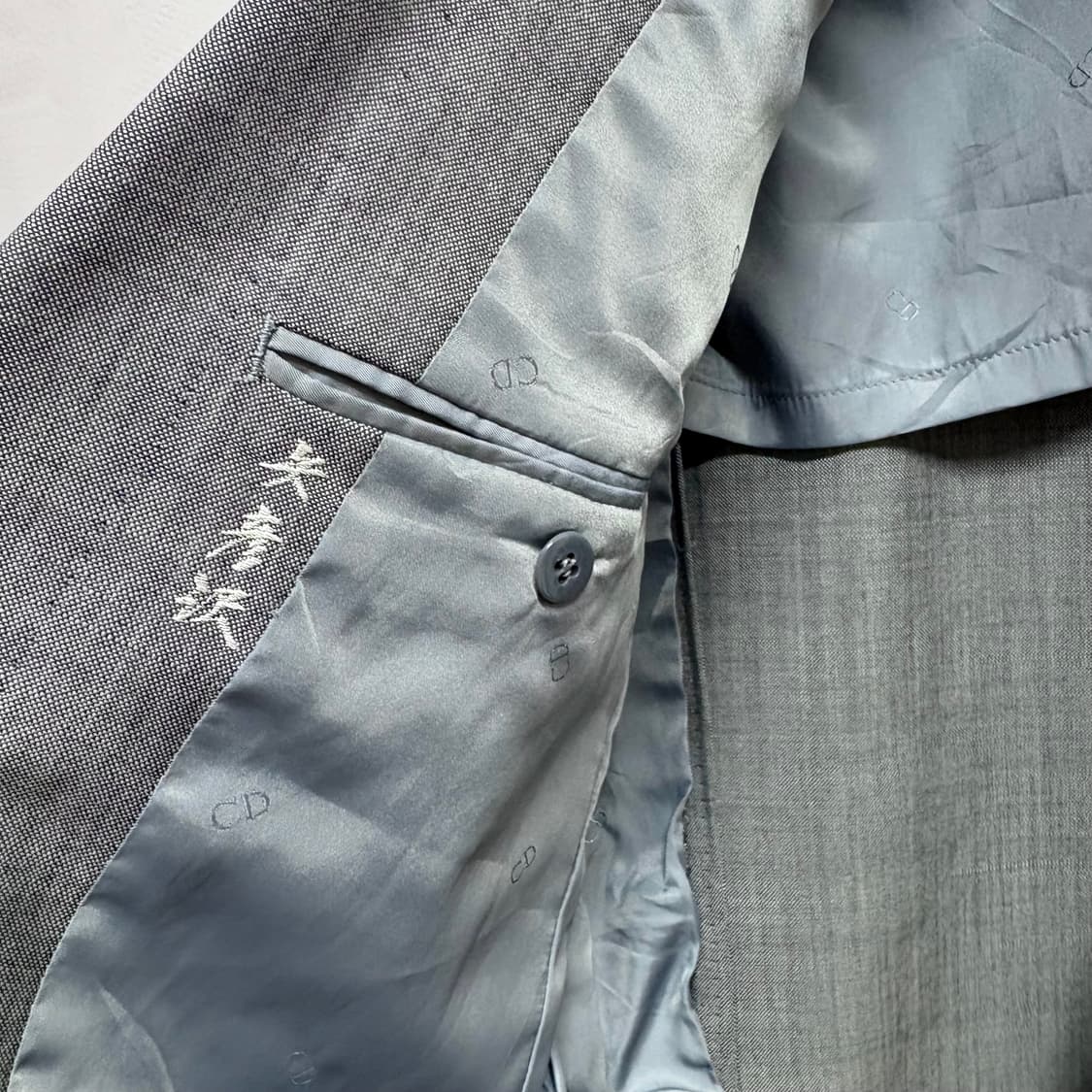 christian Dior 크리스챤 디올 울 모헤어 그레이 블레이져 자켓 상품이미지3