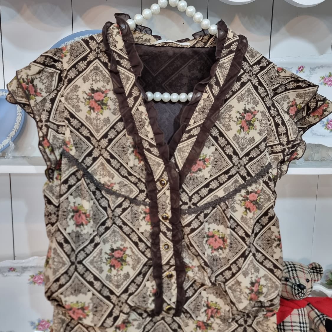 axes femme(엑시즈팜) 로맨틱 패턴 원피스 상품이미지2