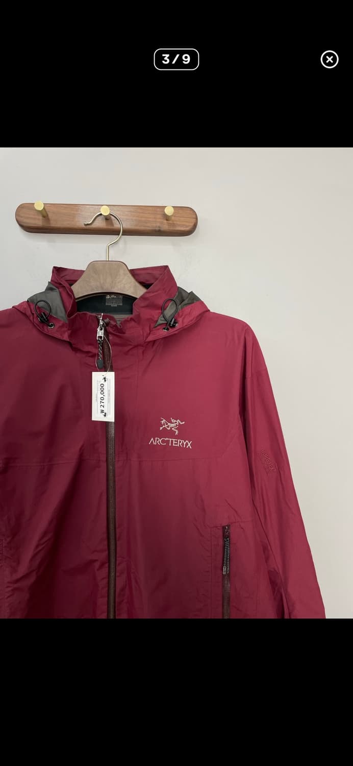 아크테릭스 버건디 고어텍스 베타 바람막이자켓 A3572 상품이미지3