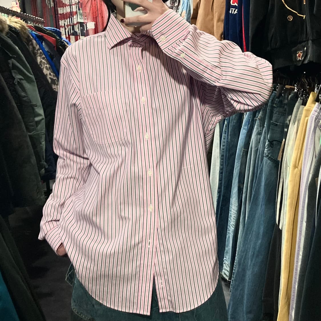 [IM] 폴로 랄프로렌 스트라이프 셔츠 핑크 상품이미지3