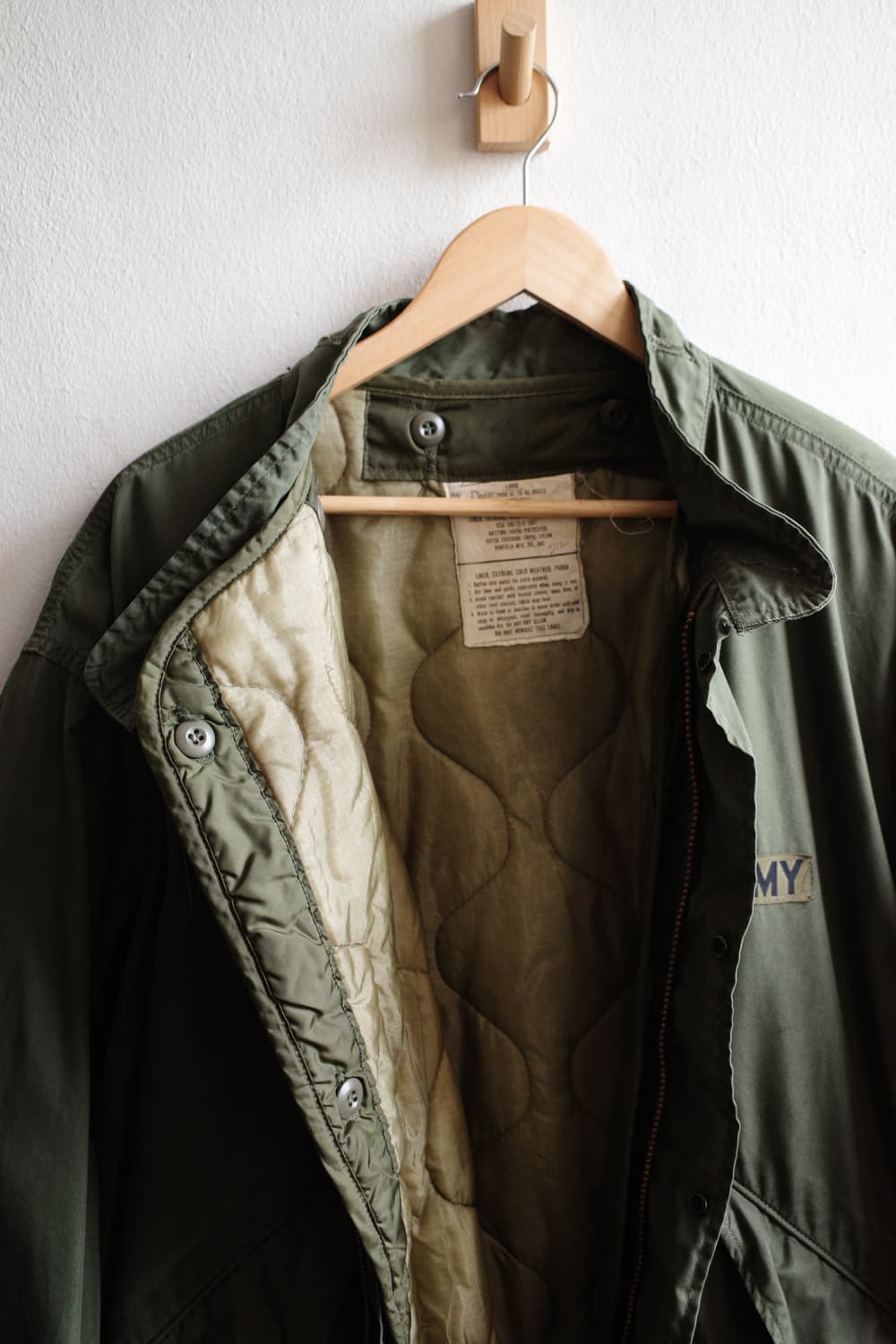 80s M-65 오리지널 피쉬테일 개파카 상품이미지8