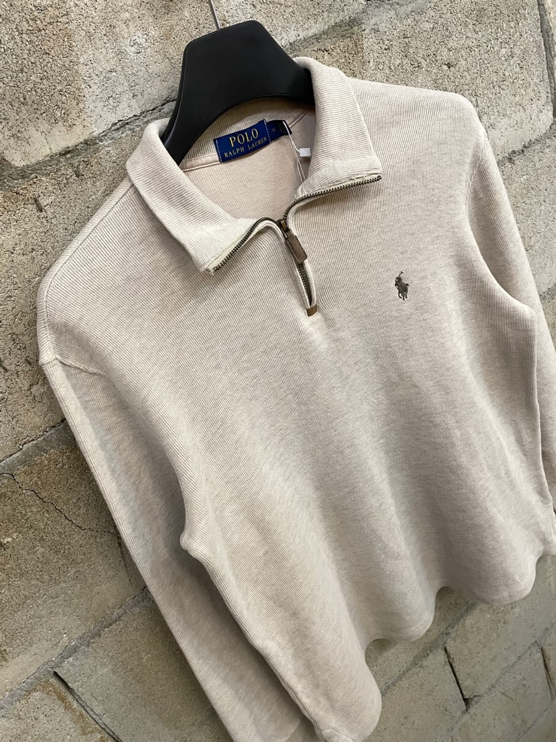 폴로 랄프로렌 아이보리 반집업 니트 상품이미지3