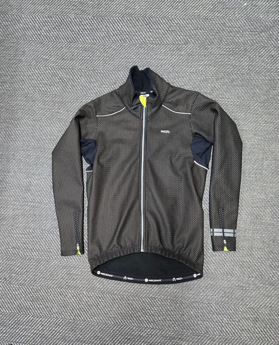 엠씨엔 MCN 방풍 기모 자전거 자켓 형광 그린 상품이미지2