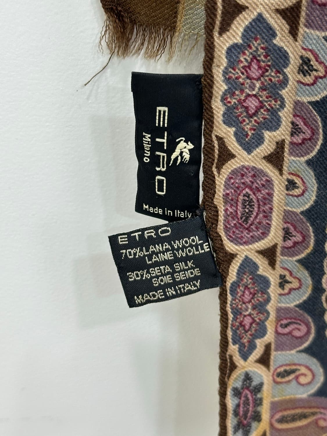 에트로 울 실크 머플러 상품이미지3