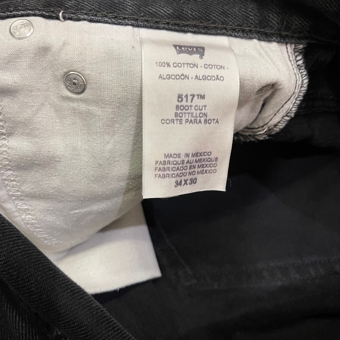 00's 리바이스 517 블랙 부츠컷  W34L30 상품이미지4
