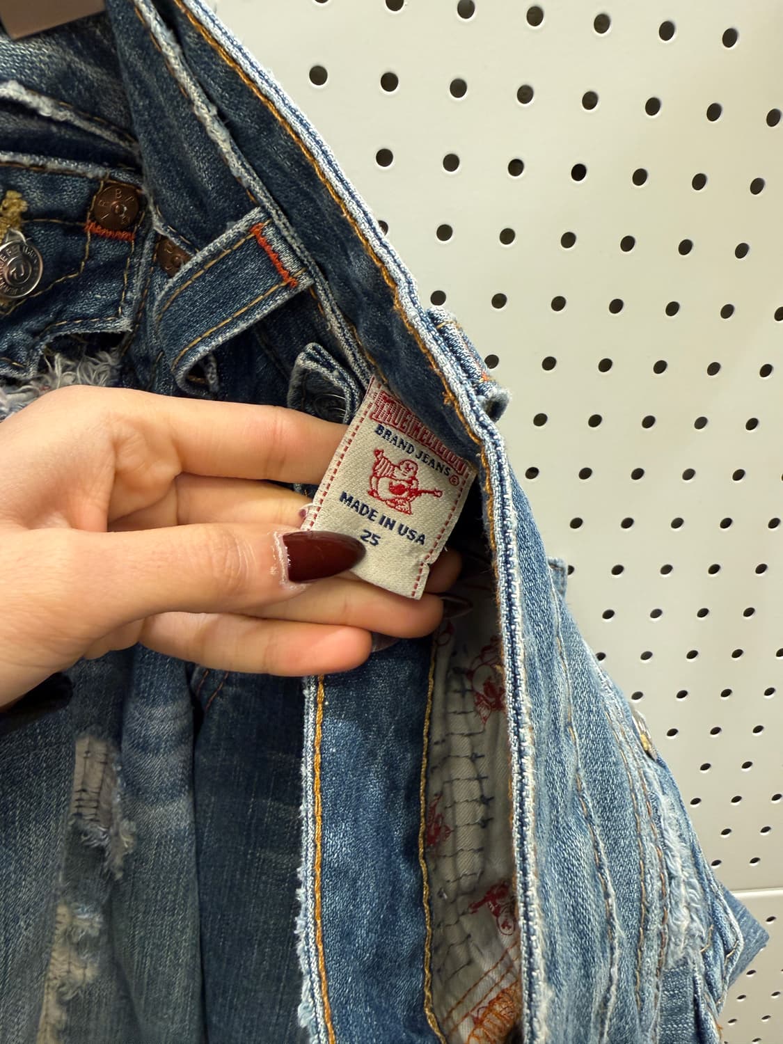 트루릴리젼 부츠컷 디스트레스드 데님팬츠 U1245 상품이미지5