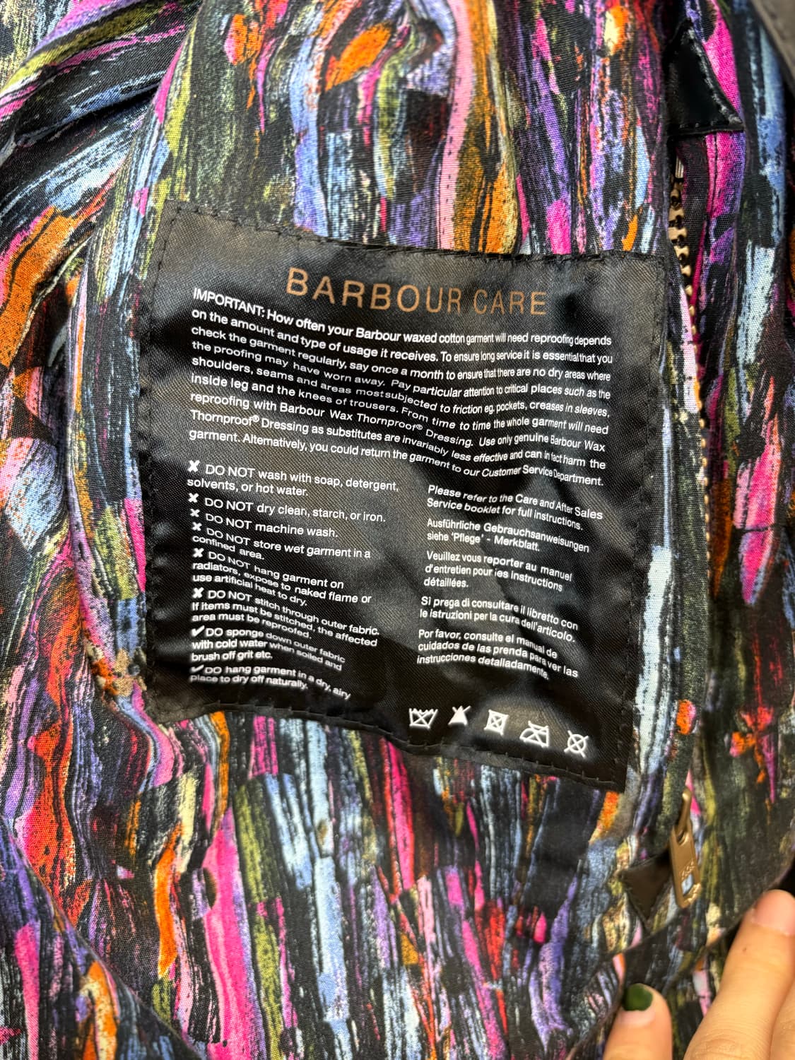 바버 비드넬 왁스자켓 상품이미지8