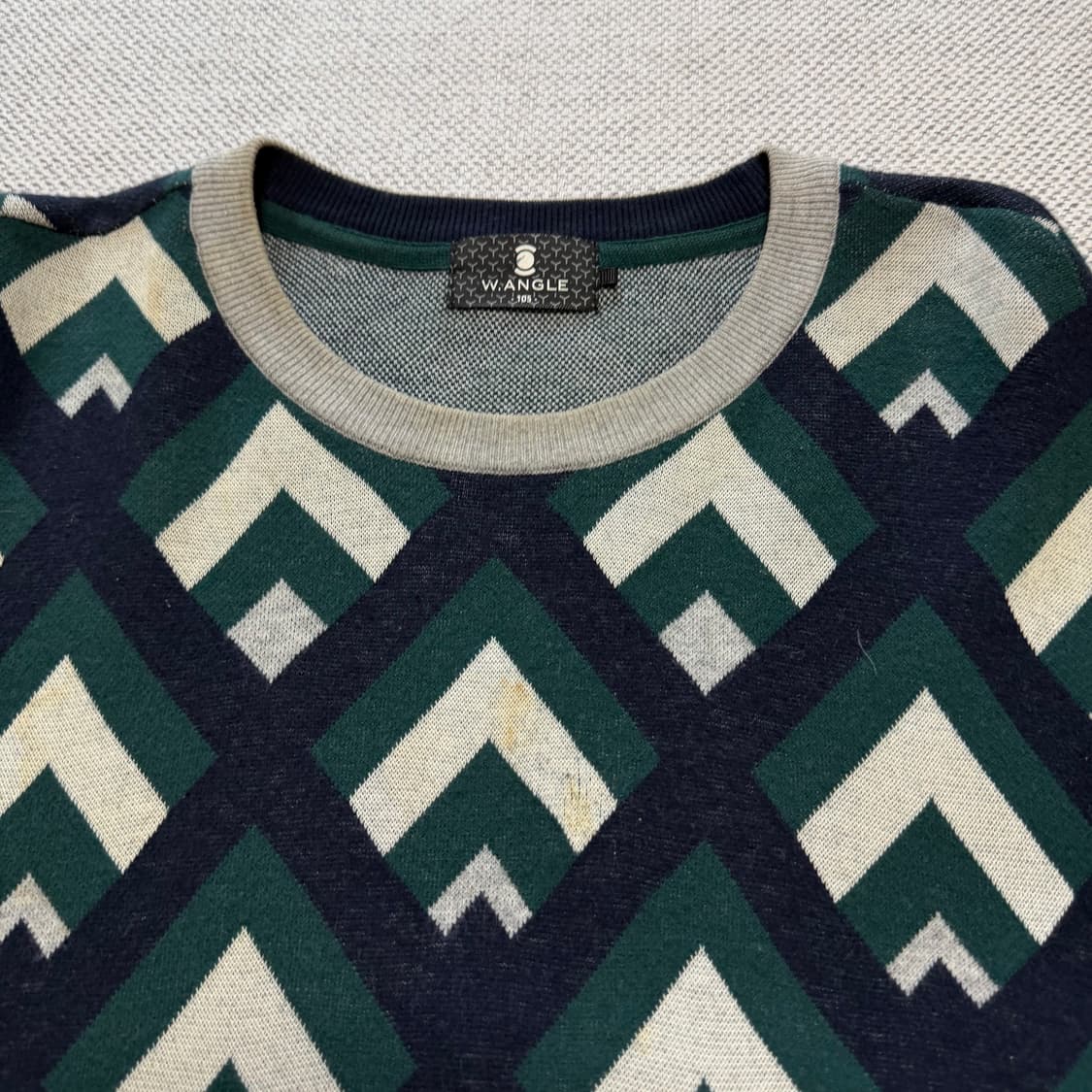 W.ANGLE 패턴 니트 스웨터 상품이미지2