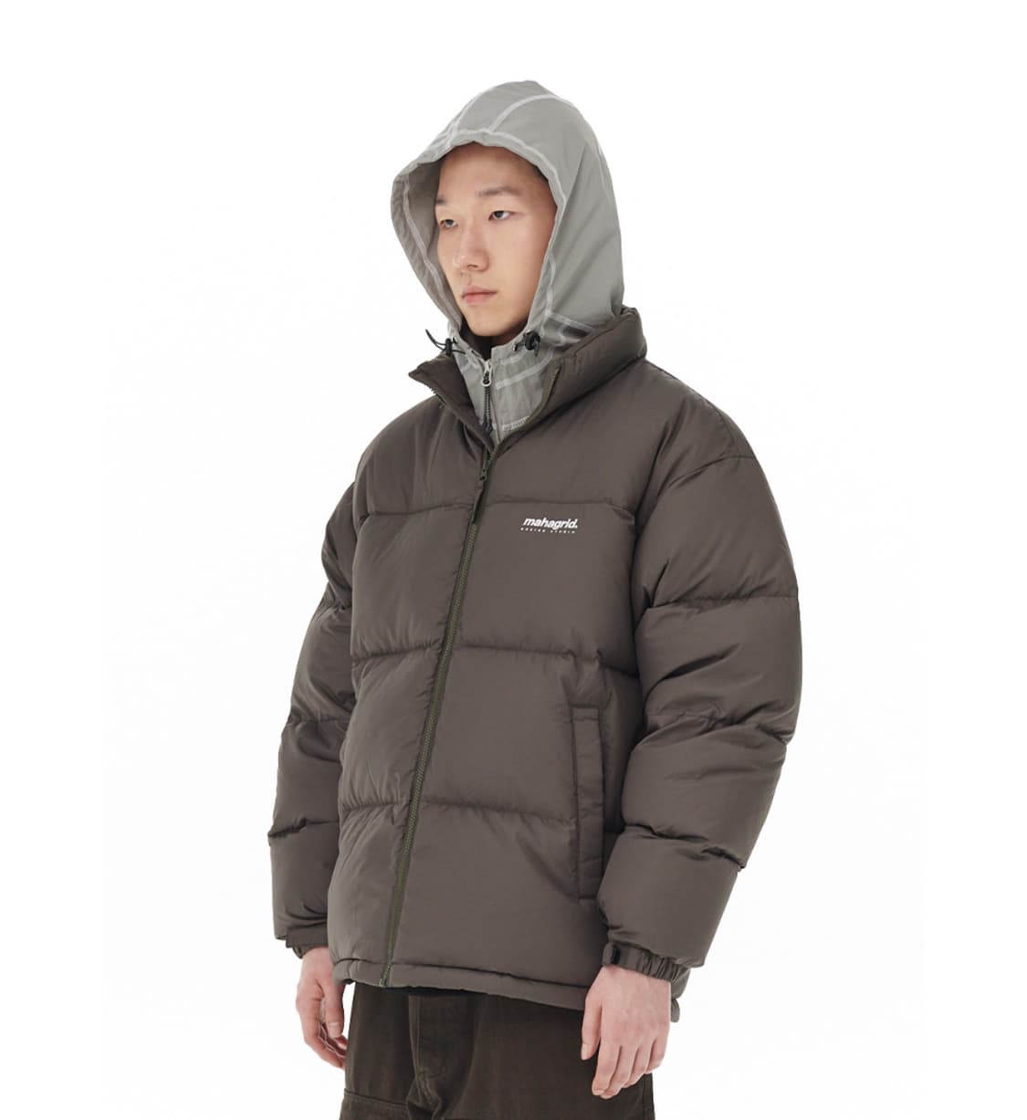 마하그리드 CURVED STITCH BALACLAVA 바라클라바 그레이 상품이미지3