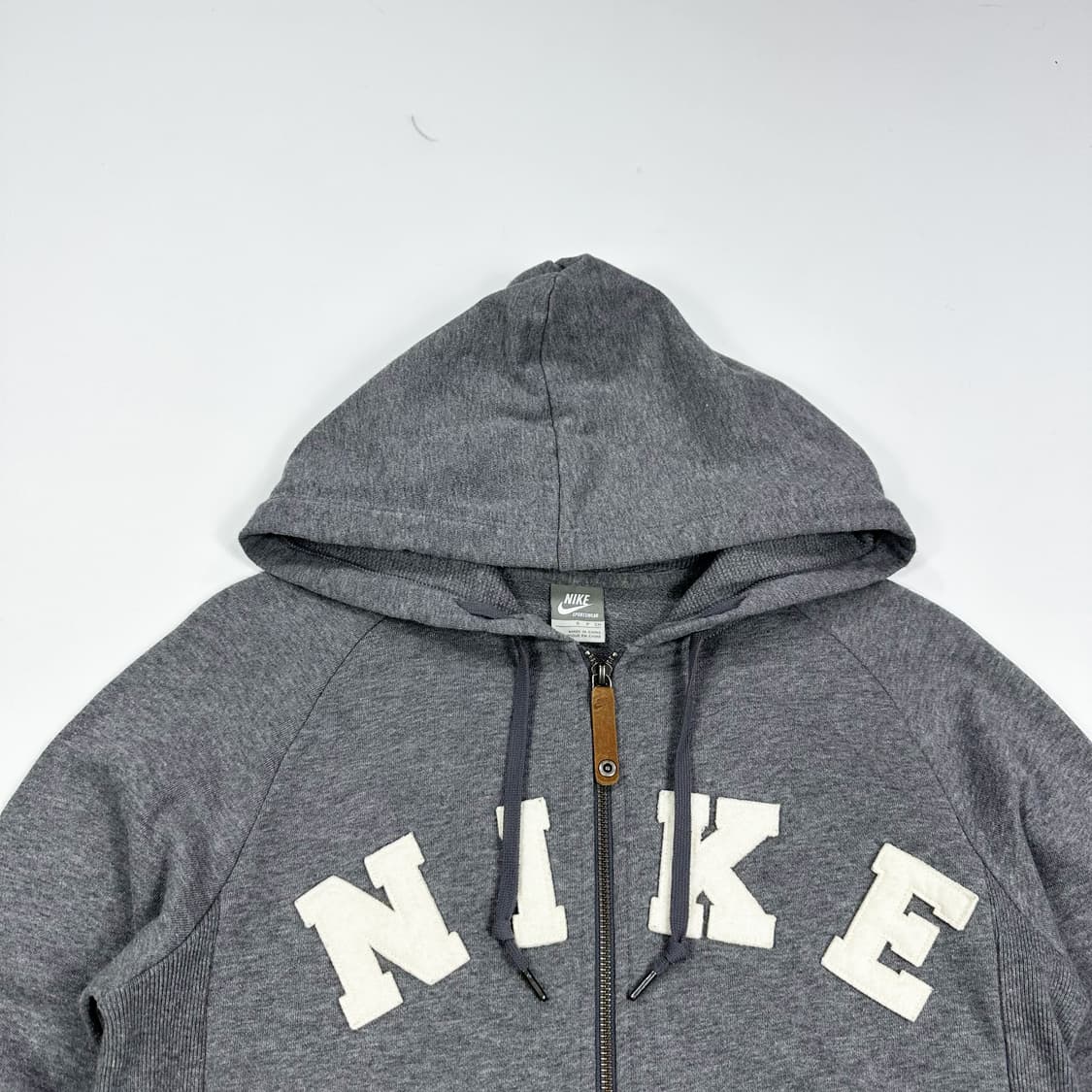 나이키 여성 올드스쿨 아치로고 후드집업 그레이 여성M 상품이미지2