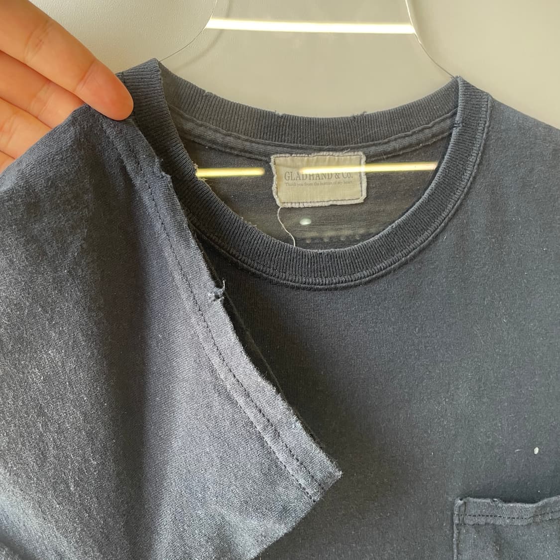 글래드 핸코 원포켓 그런지 티셔츠 상품이미지5