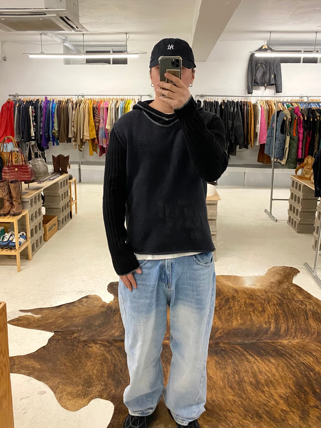 ARMANI JEANS hood knit 알마니 진스 후드 니트 상품이미지8