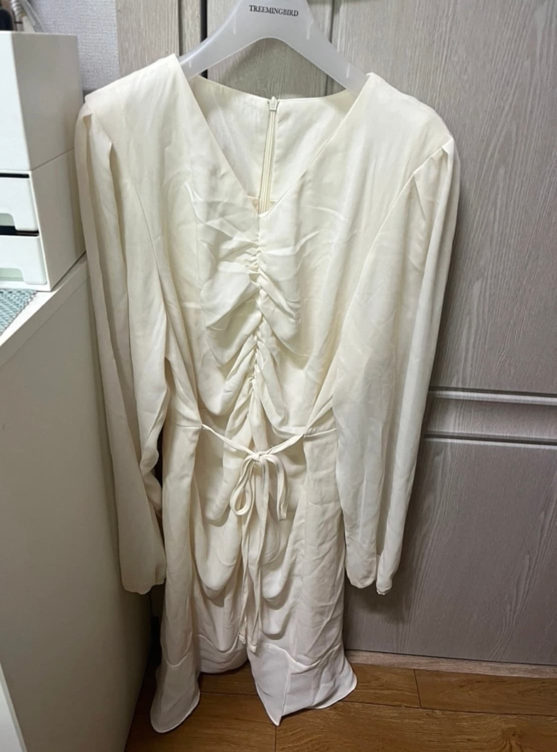 육육걸즈 셔링 미디 원피스 상품이미지1