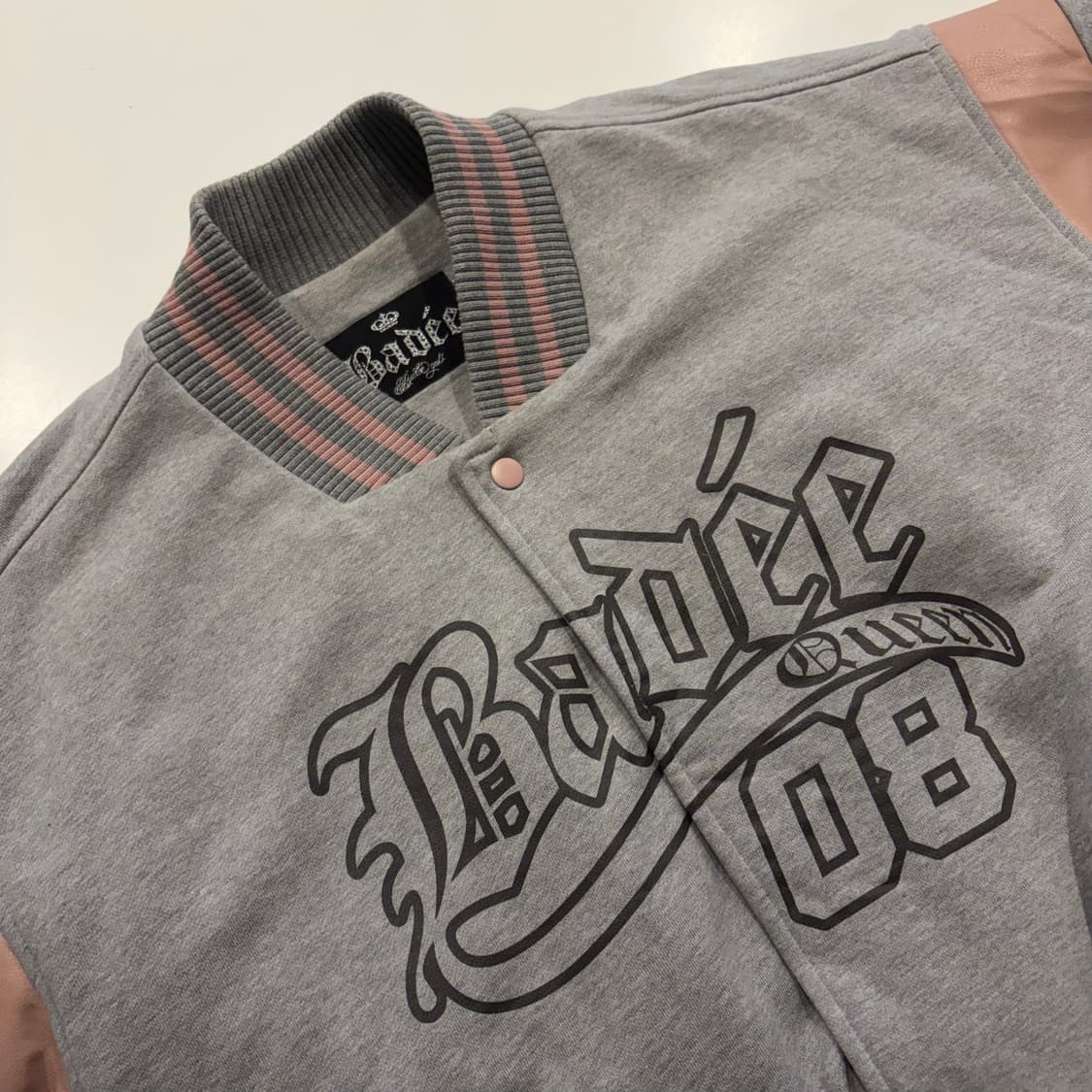 배디 Badee 퀸 바시티 자켓 점퍼 회색 C996 상품이미지3