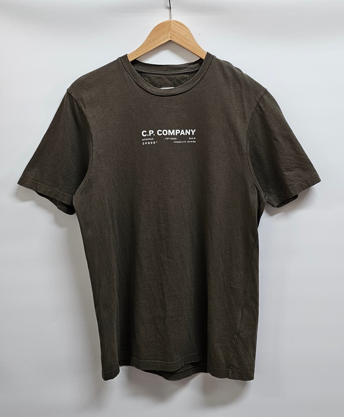 CP컴퍼니 카키 반팔티셔츠 XS 정품큐알인증 상품이미지1