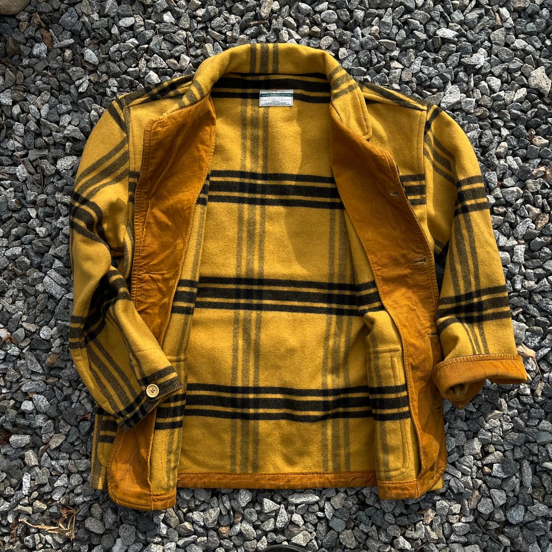 BENETTON(ITALY) 빈티지 체크코트 (실측확인) 상품이미지6