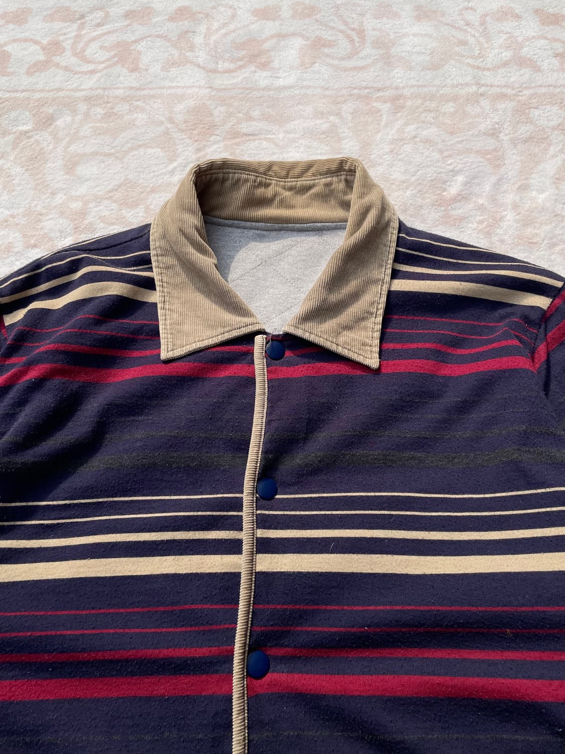 빈티지 히피 코듀로이 카라 스트라이프 자켓(리버시블) 상품이미지3