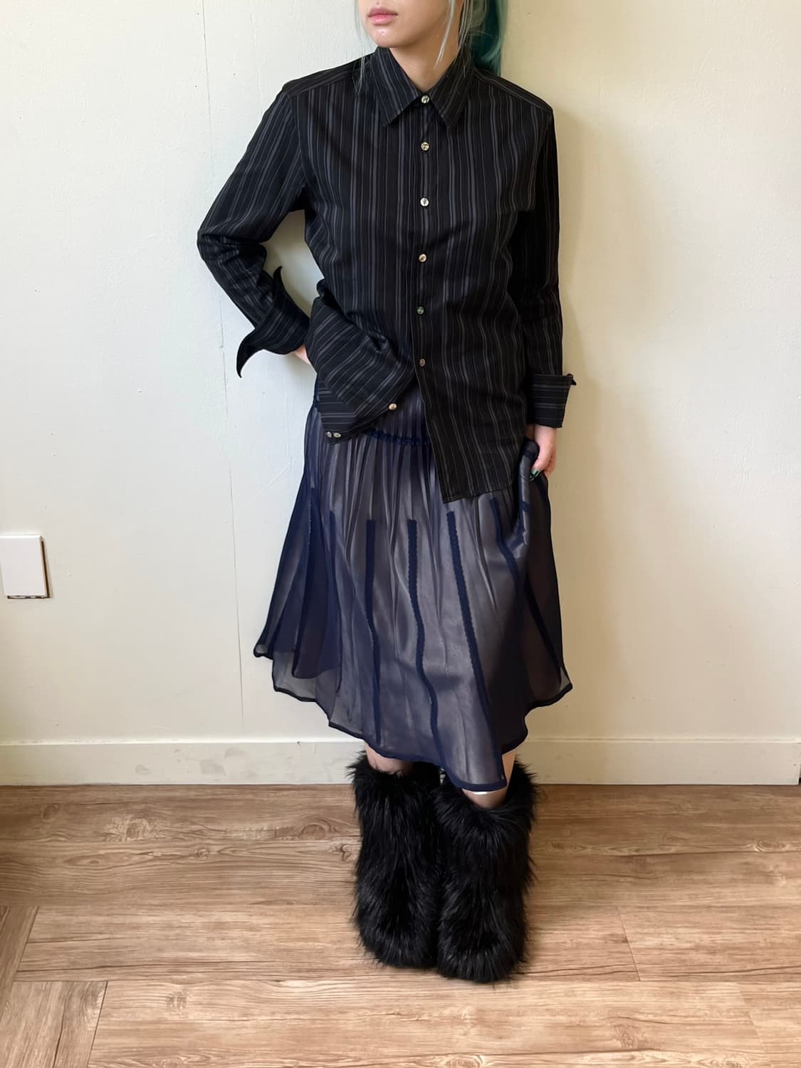 캐서린 햄넷 아카이브 블랙 셔츠 상품이미지6