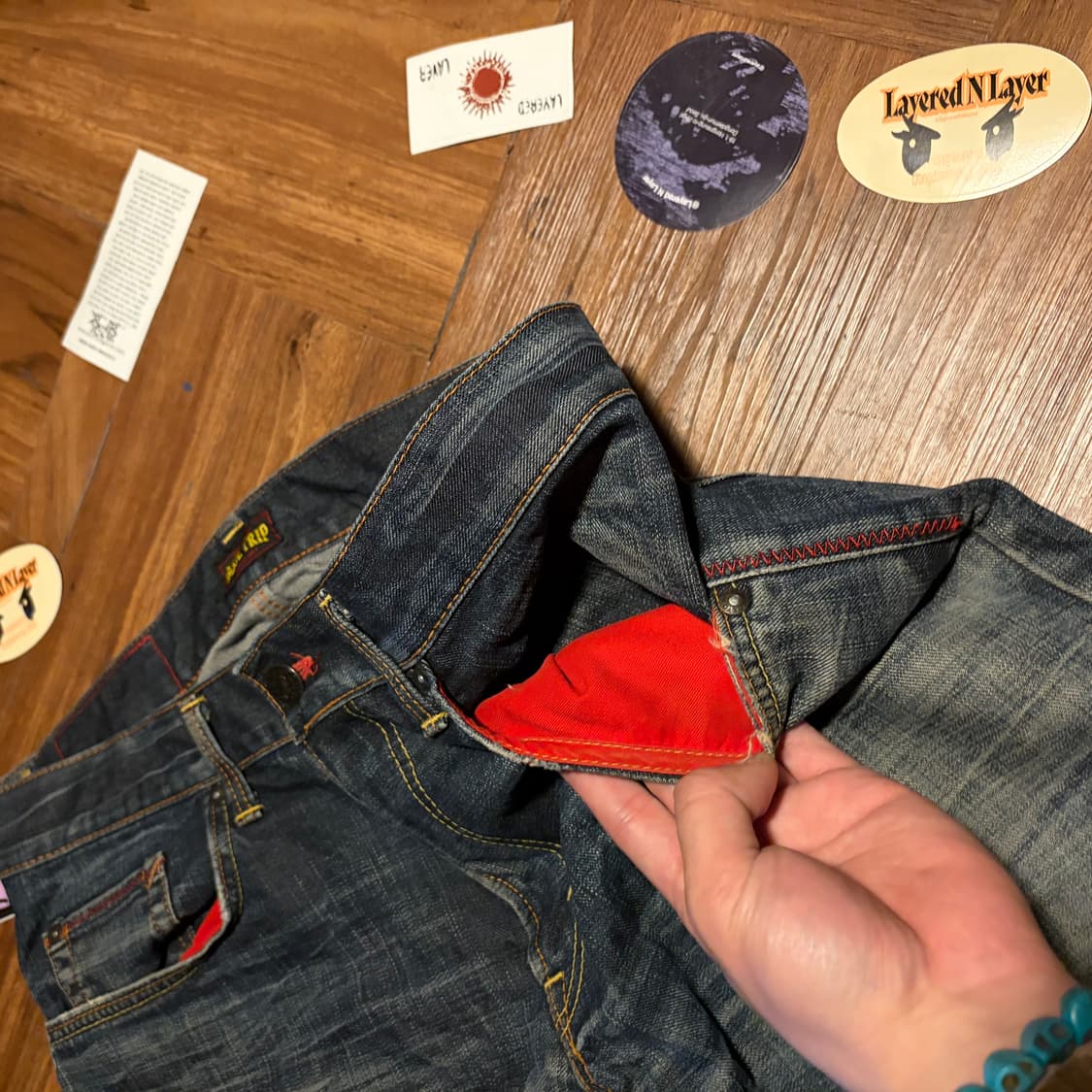 Edwin Japan Blue trip denim pants 36 상품이미지4