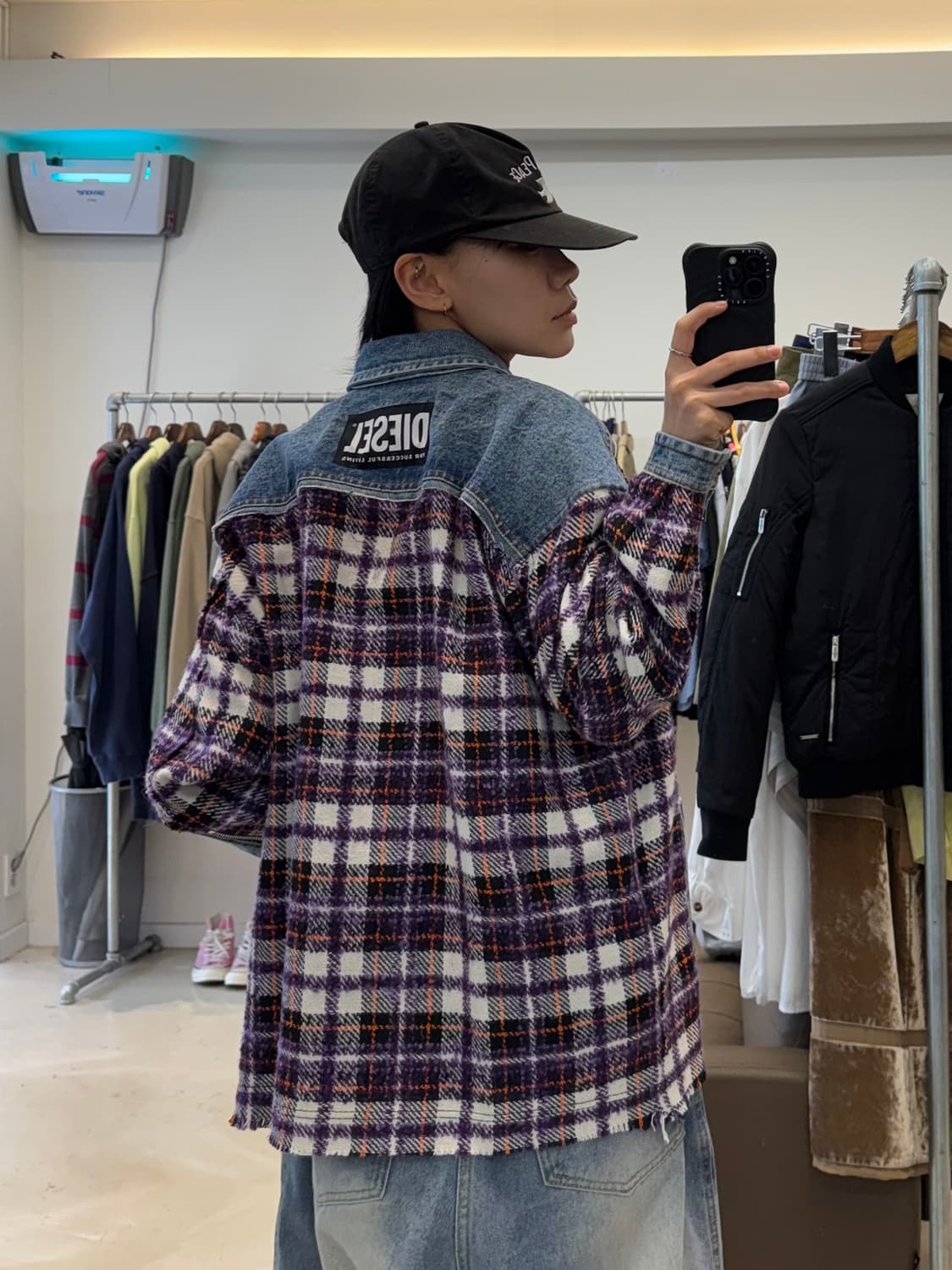 디젤 G-KERYA 체크 데님 자켓 상품이미지7