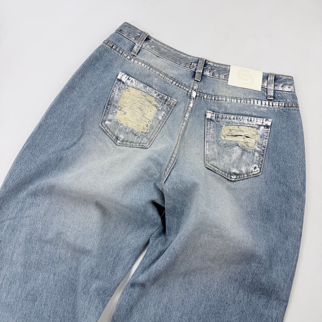 세릭 cerric SILVERY DESTROYED 데님팬츠 상품이미지7