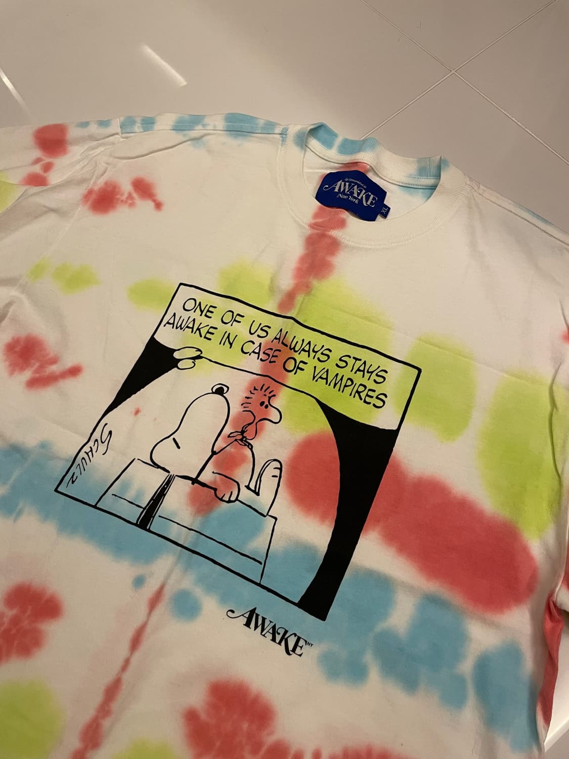 Awake NY x Peanuts Vampire T-Shirt 상품이미지2