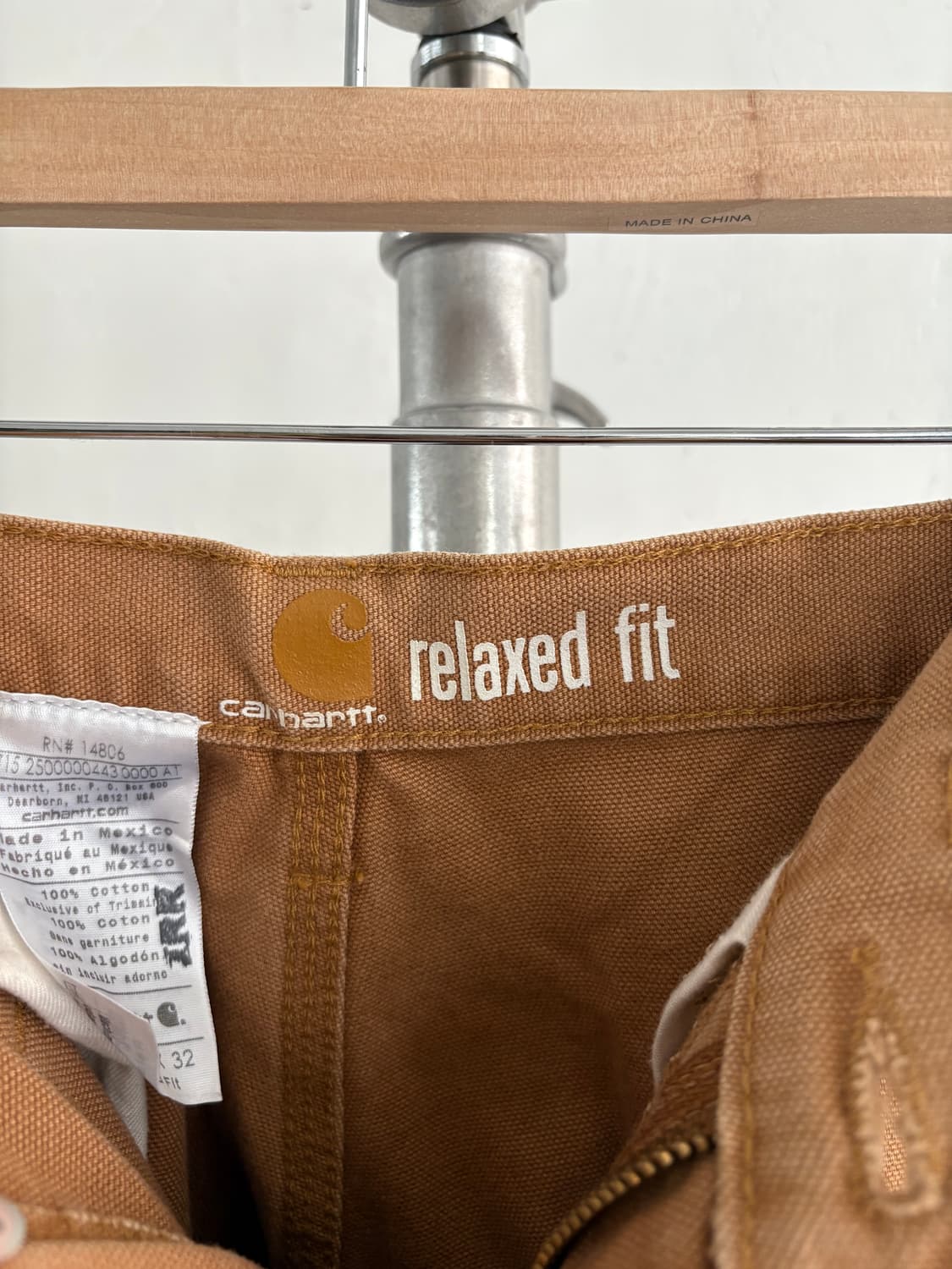 Carhartt 칼하트 베이지 더블니 팬츠 상품이미지5