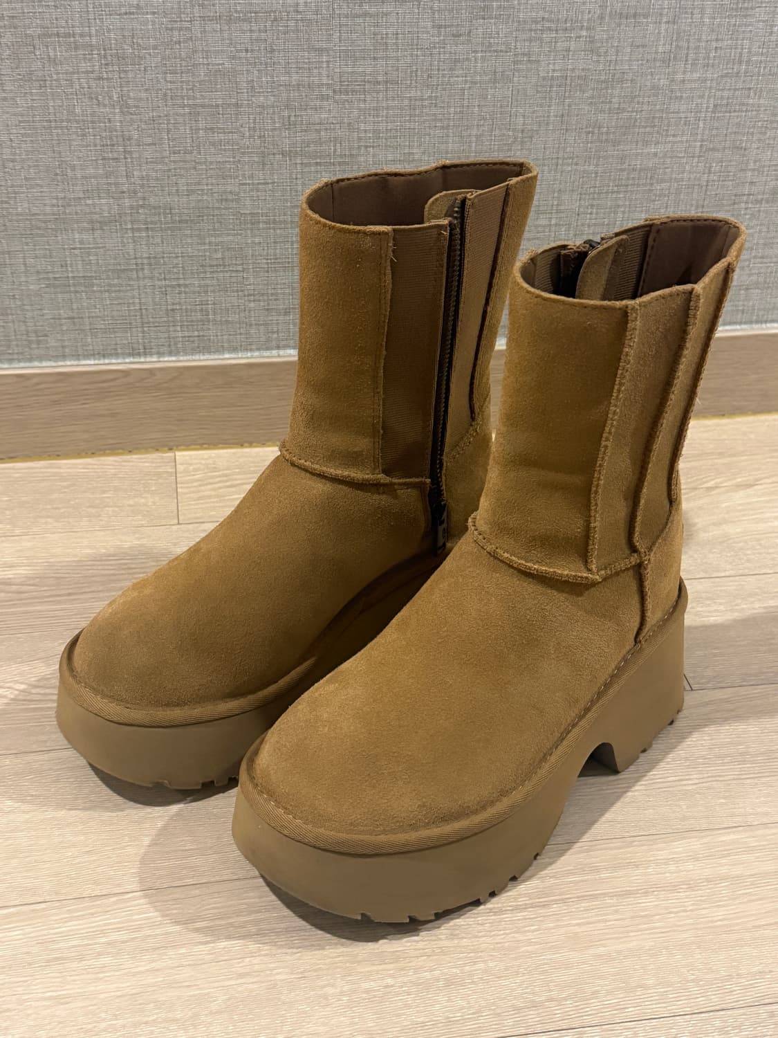 미국 어그 청키 지퍼 힐 부츠 롱부츠 상품이미지2