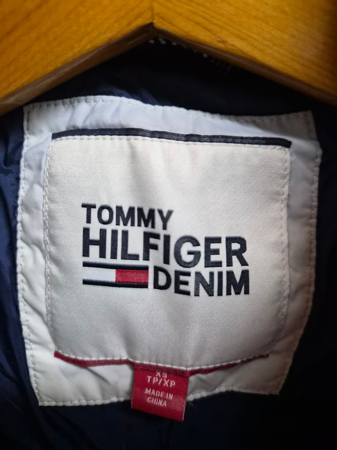 XS) 타미힐피거 컬러블록 패딩 점퍼 상품이미지4