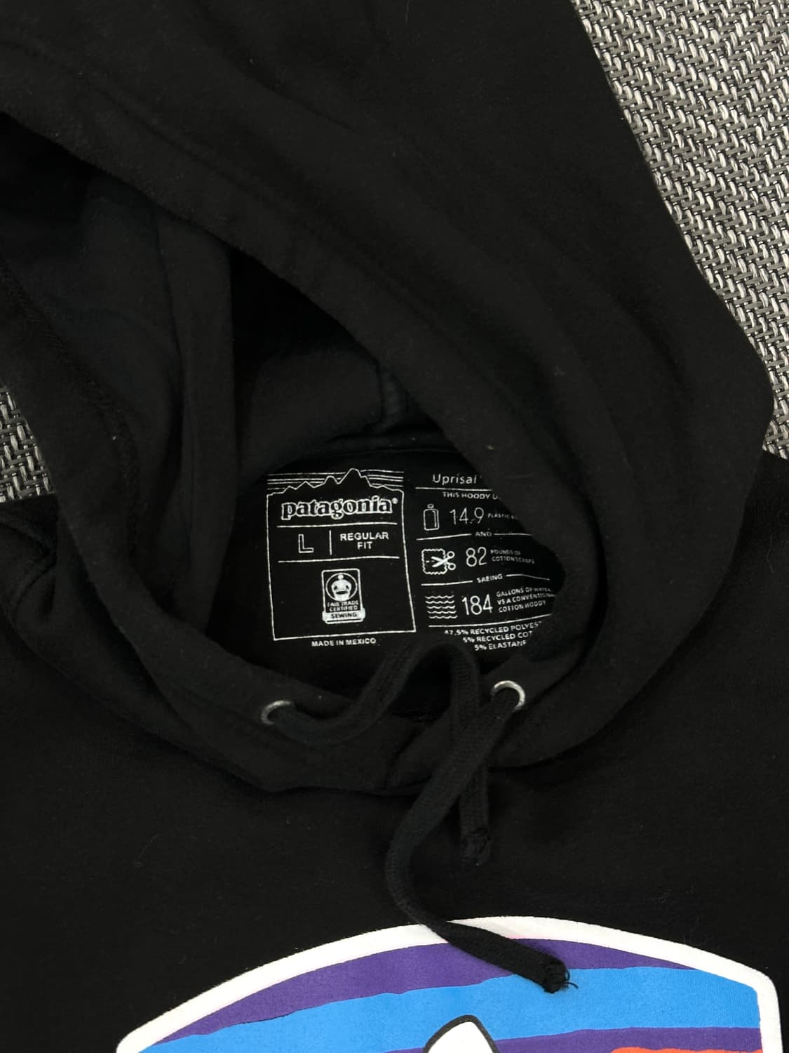 파타고니아 후드티 블랙 상품이미지3