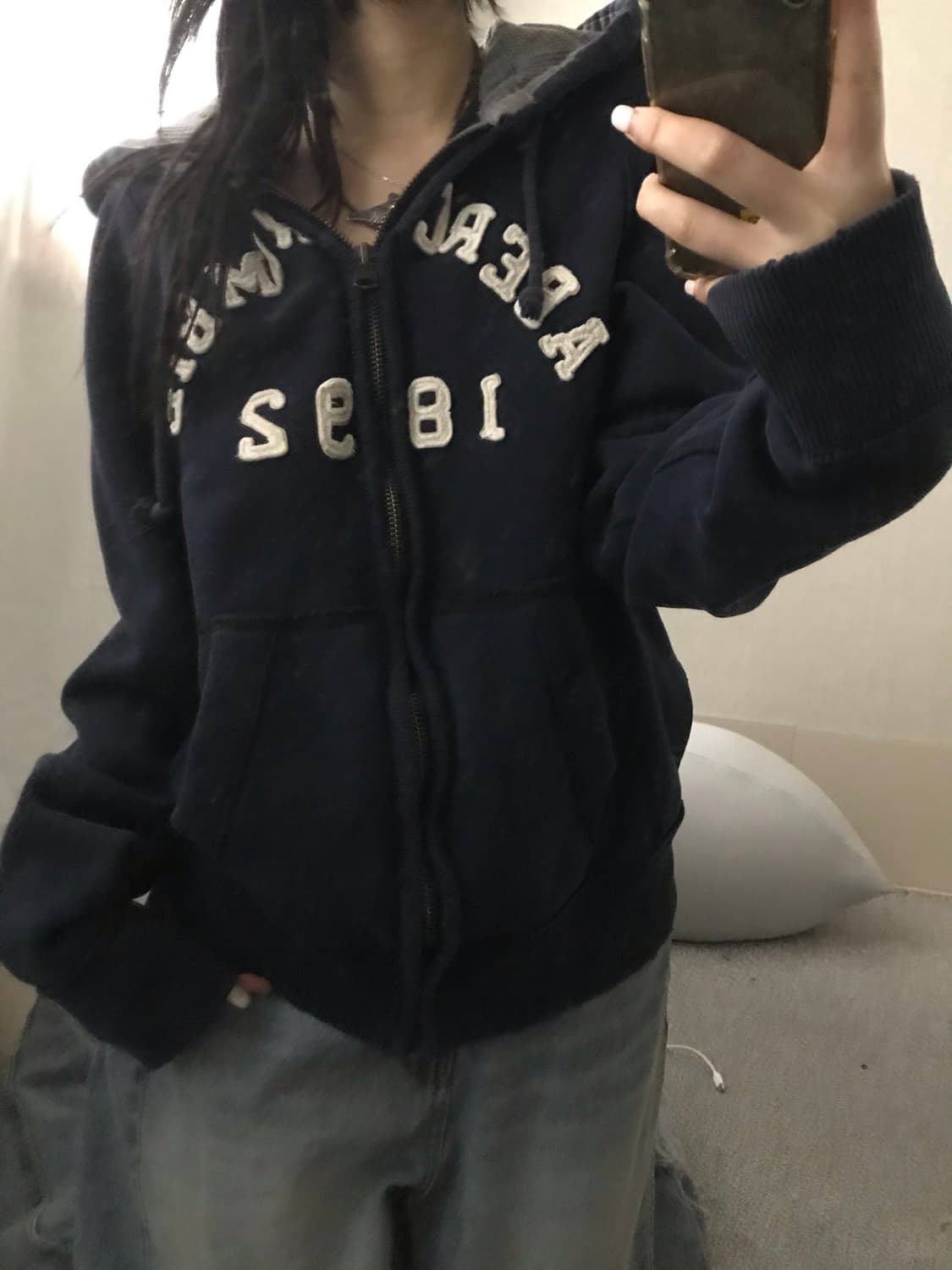 아베크롬비 네이비 후드집업 상품이미지1