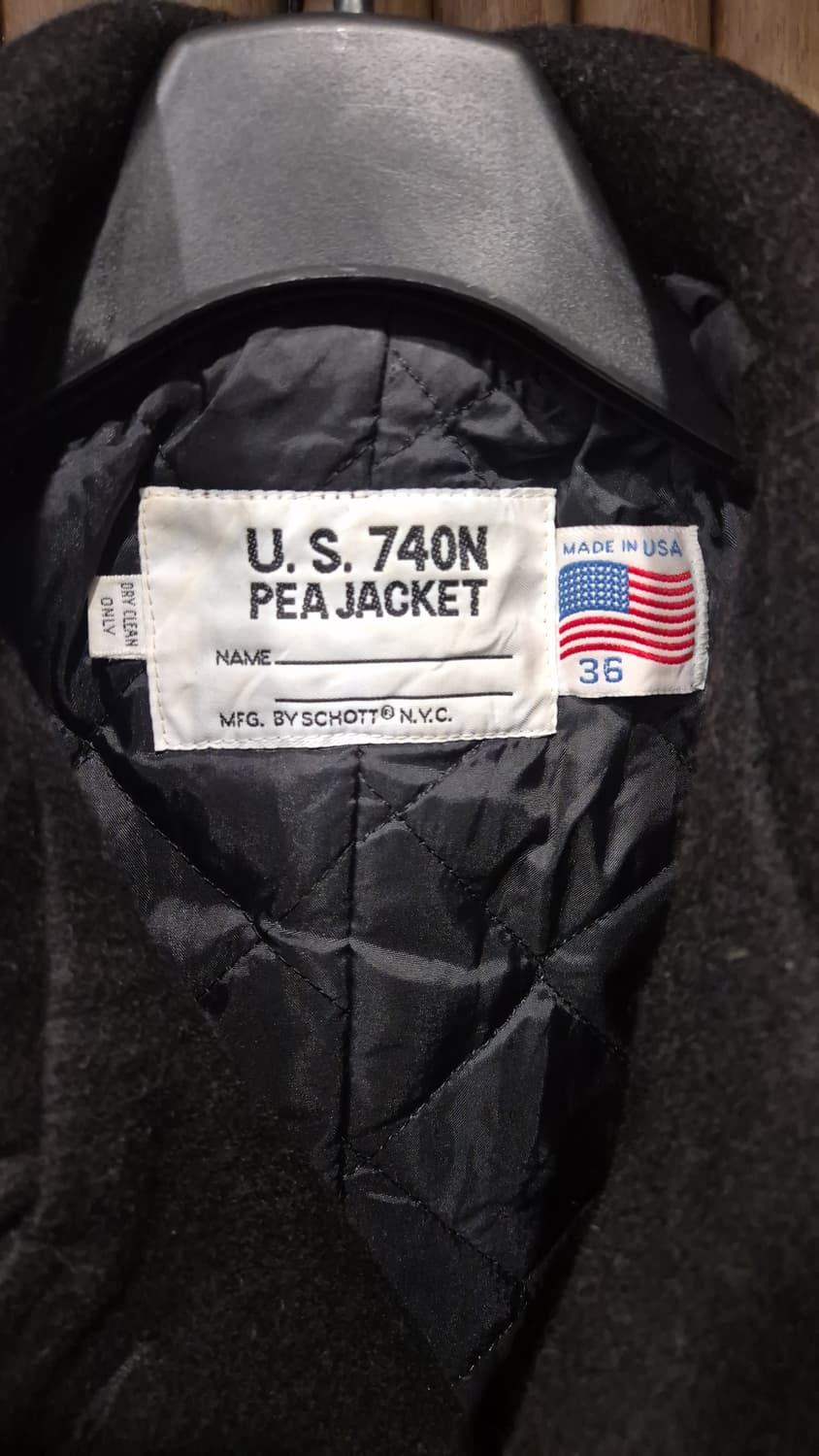 Schott U.S 740N Pea Jacket 피자켓 모직 코트 36 상품이미지4