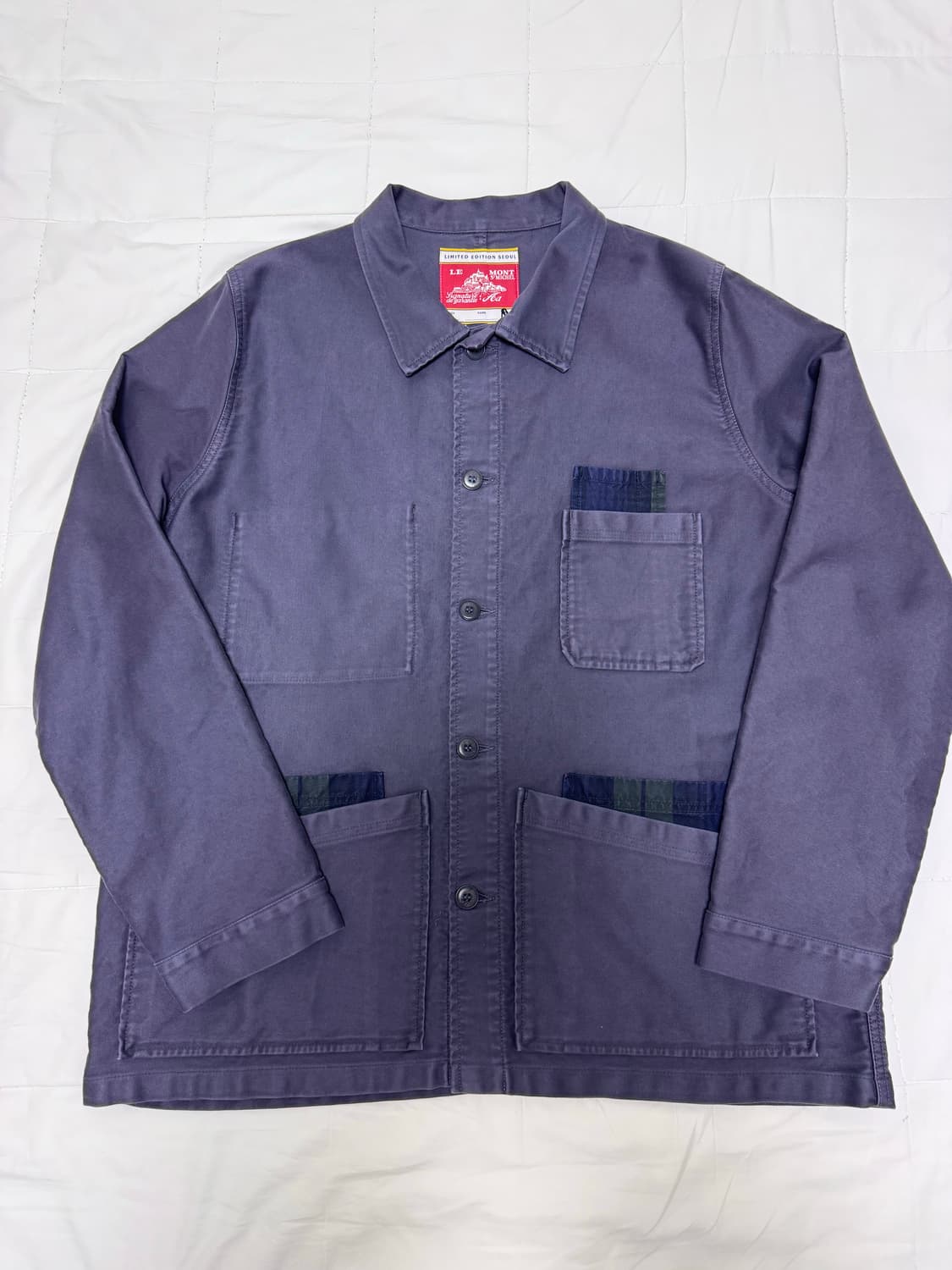 (52,새상품)르몽생미셸 몰스킨 워크 자켓 Seoul Edition 한정 상품이미지1