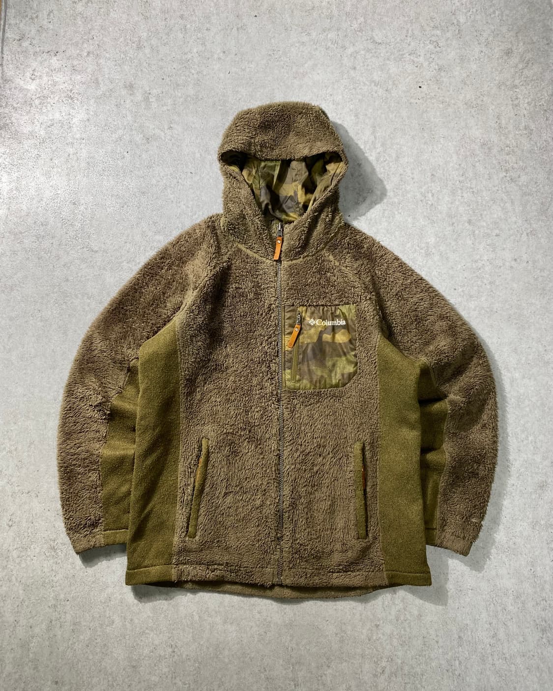 [L] Columbia 컬럼비아 카모포켓 플리스 후드집업 자켓 상품이미지1
