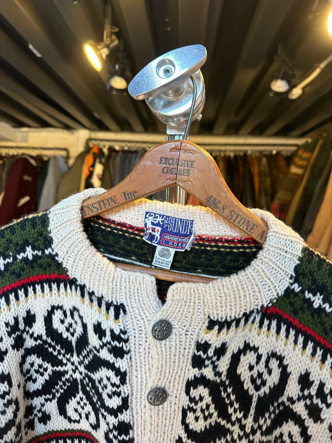 Sundt 핸드 니트 헤비 울 노르웨이 노르딕 스웨터 상품이미지3