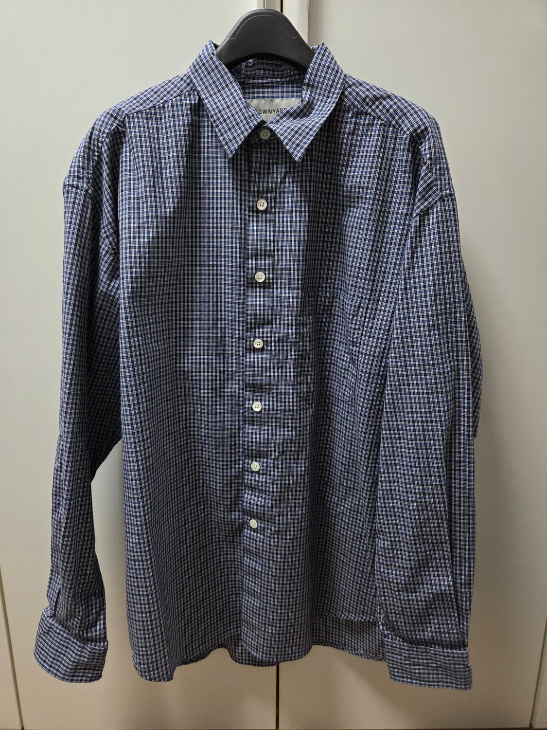 브라운야드 스테디 셔츠  블루체크 상품이미지1