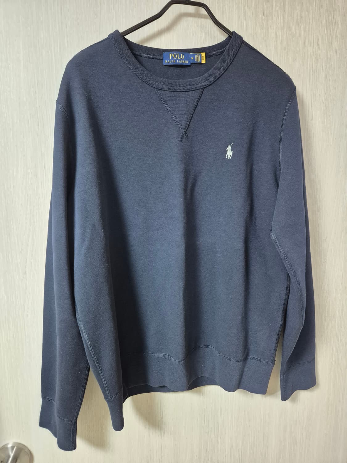 폴로 랄프로렌 네이비 맨투맨  큐알 신형 M 남성 스웻셔츠 상품이미지1