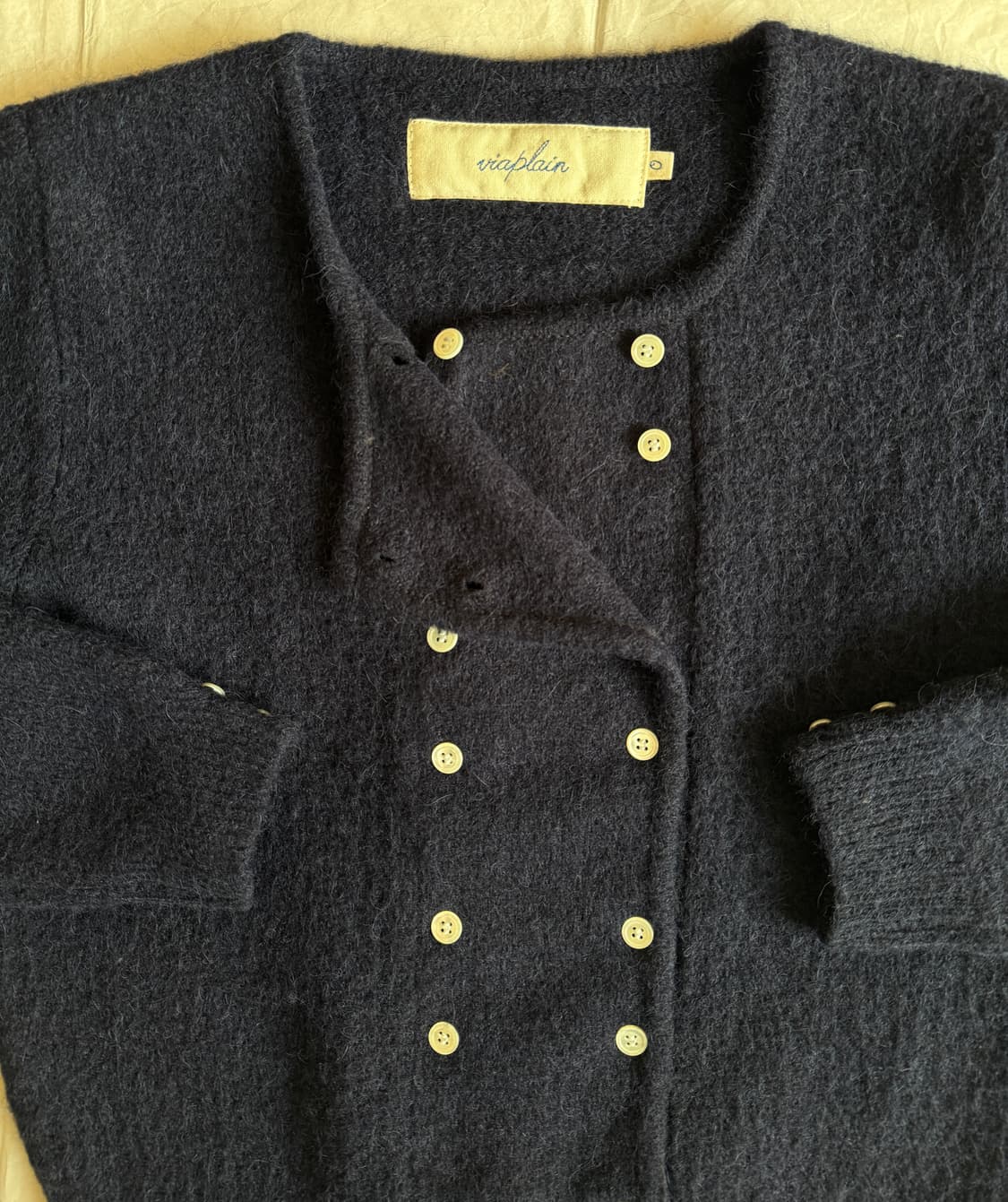 비아플레인 알파카 가디건 스몰 상품이미지3