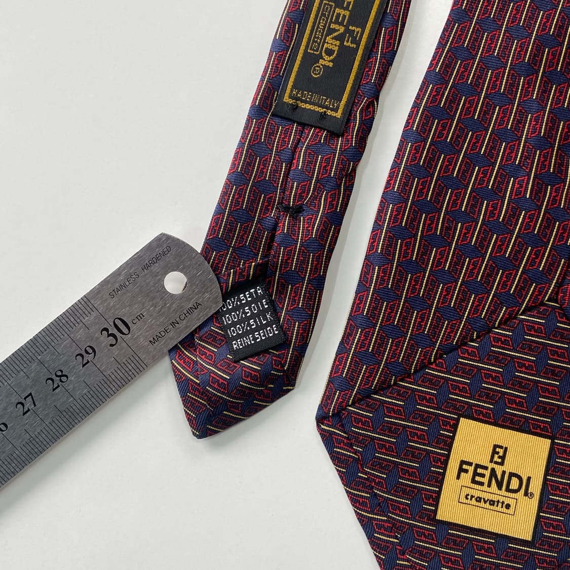 펜디 (FENDI) FF 모노그램 정품 명품 넥타이 상품이미지5