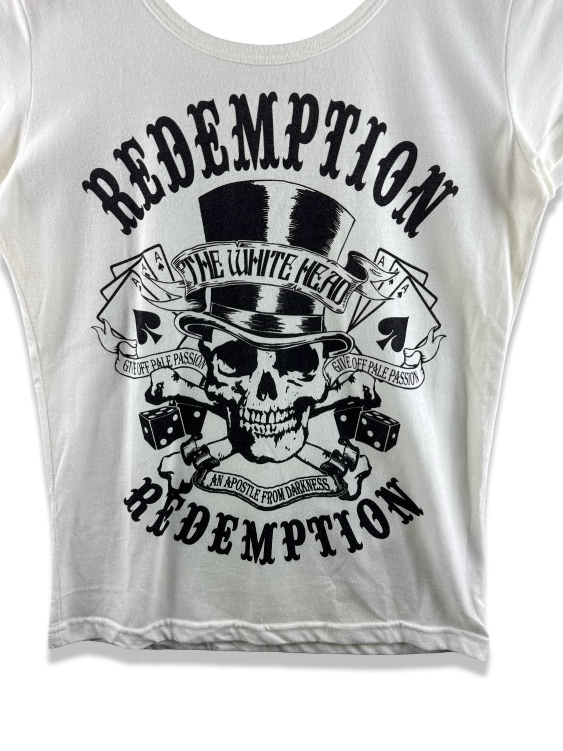 JPN 스컬 프린팅 딱붙티셔츠2570 상품이미지3