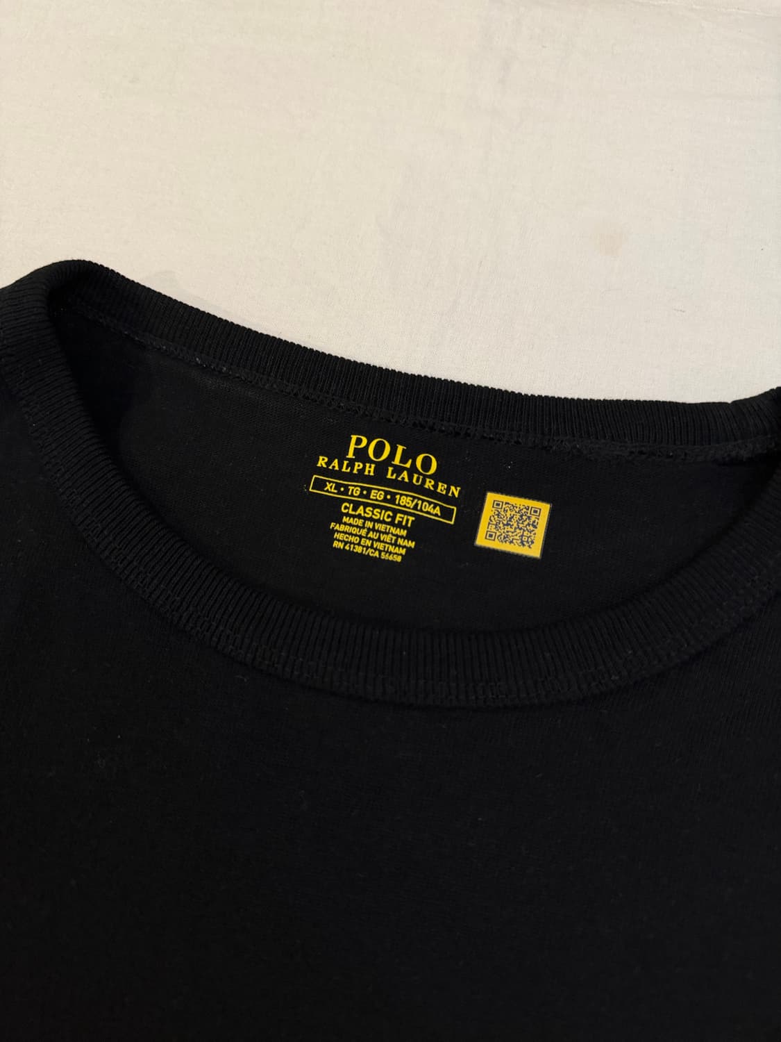 새상품급) 폴로 랄프로렌 신형 롱슬리브 긴팔 티셔츠 블랙 상품이미지3