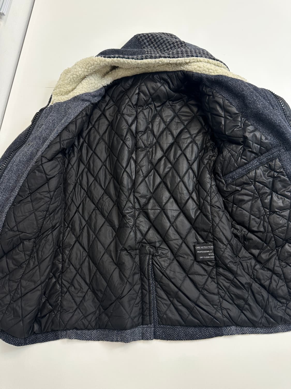 해리스트위드 더플 울 후드 코트  상품이미지4