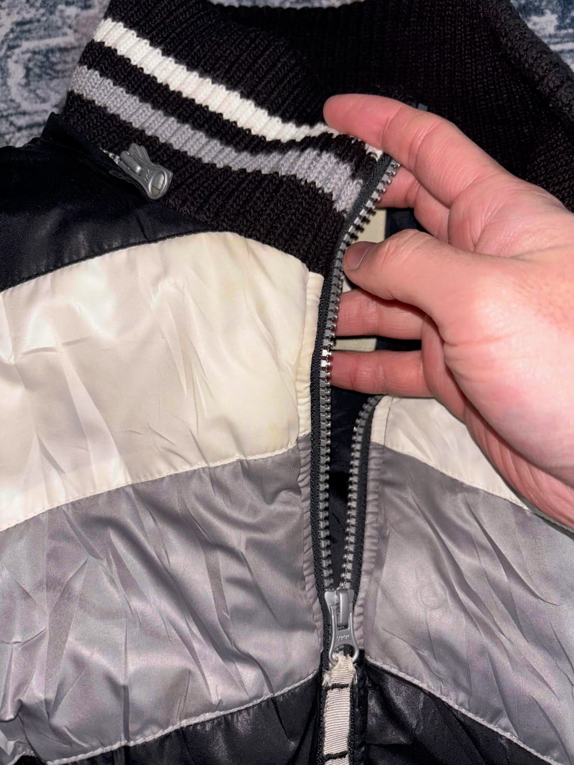 일본 빈티지 Icco y2k 니트 집업 패딩 점퍼 상품이미지4