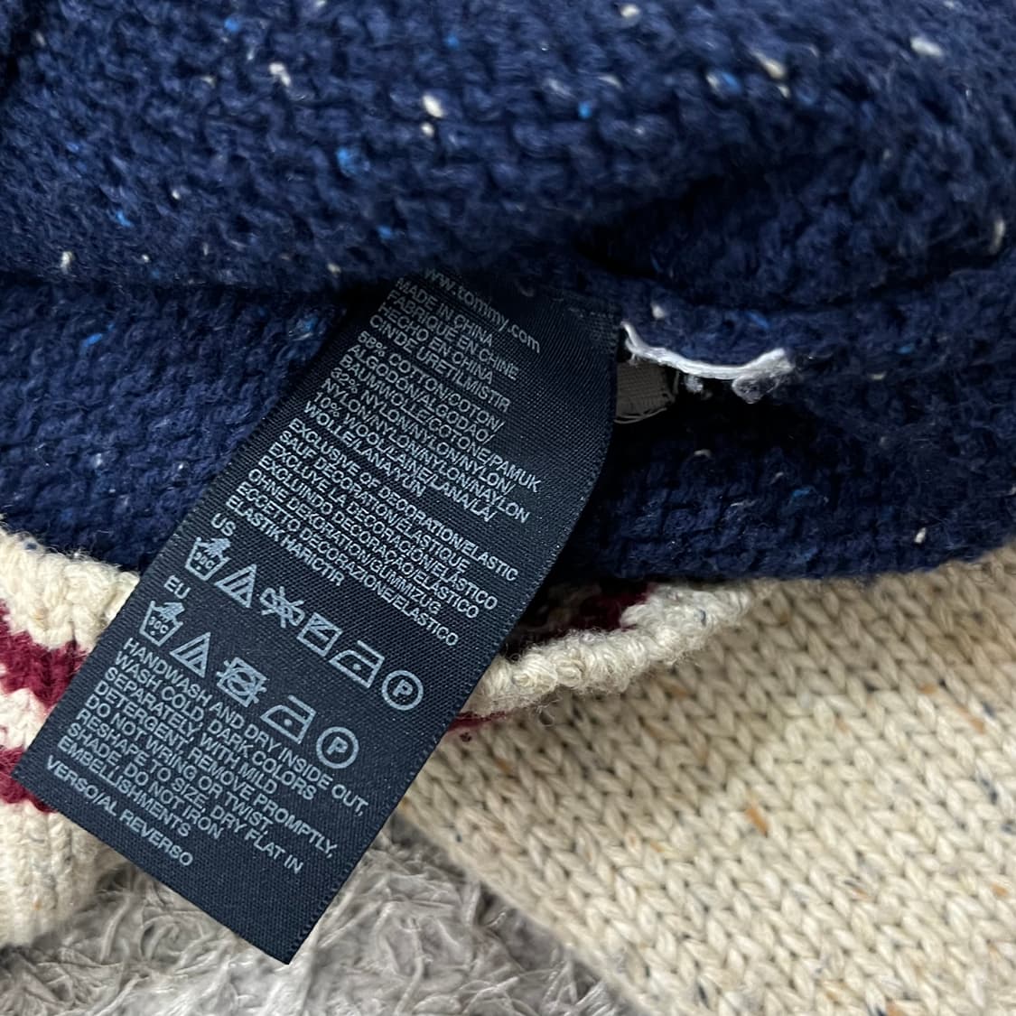 [95] 타미힐피거 니트집업 상품이미지4