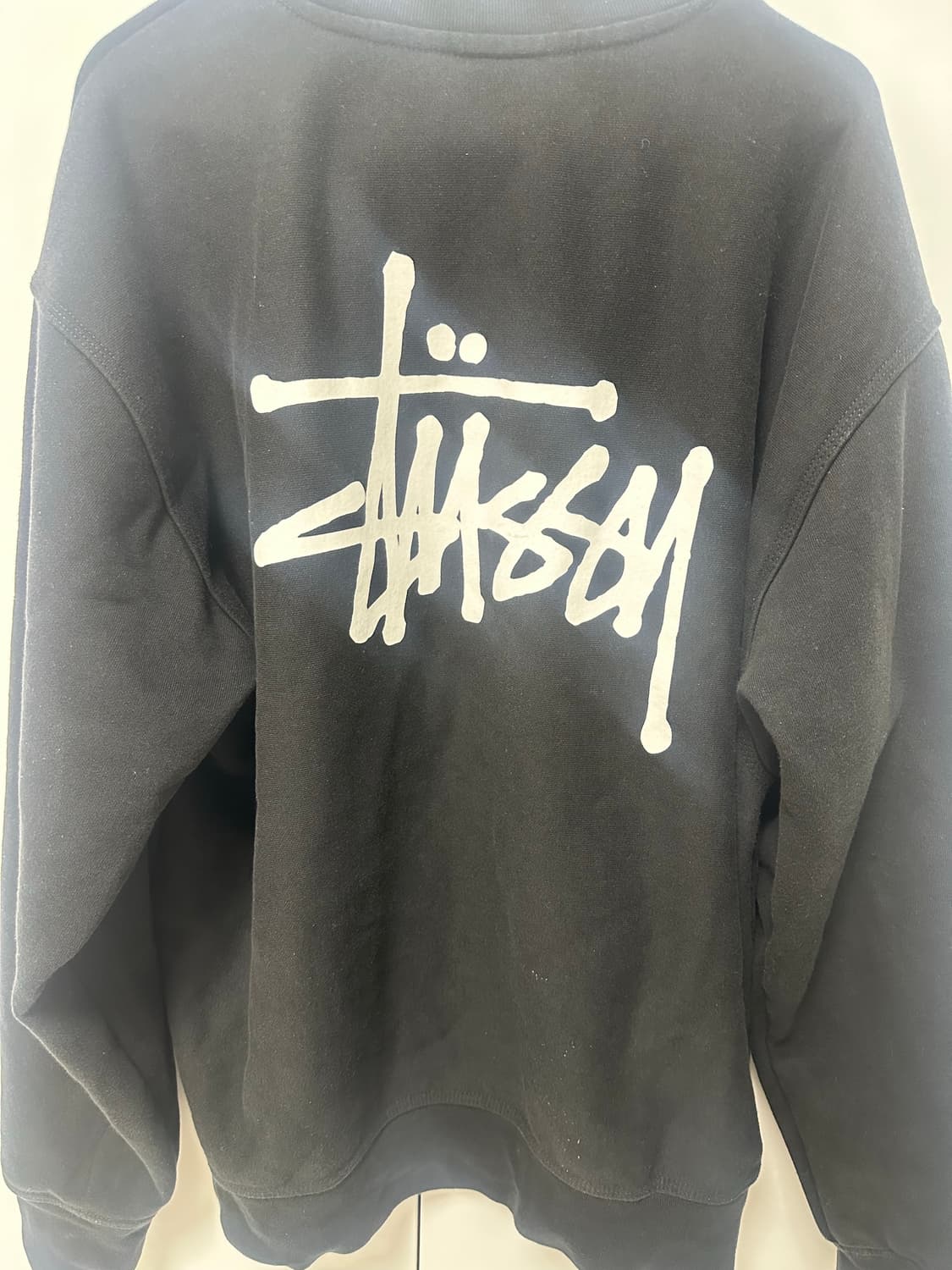 스투시 베이직 스투시 크루넥 블랙 상품이미지3