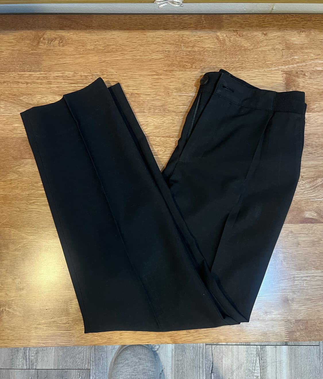 커스텀멜로우 여성 블랙 9부슬랙스 정장팬츠 상품이미지1