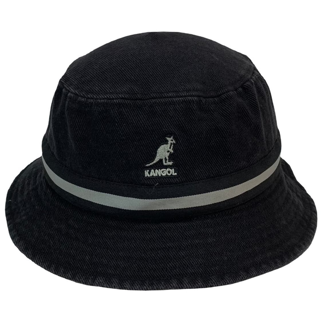 캉골 스트라이프 라힌치 버킷햇 블랙  상품이미지1