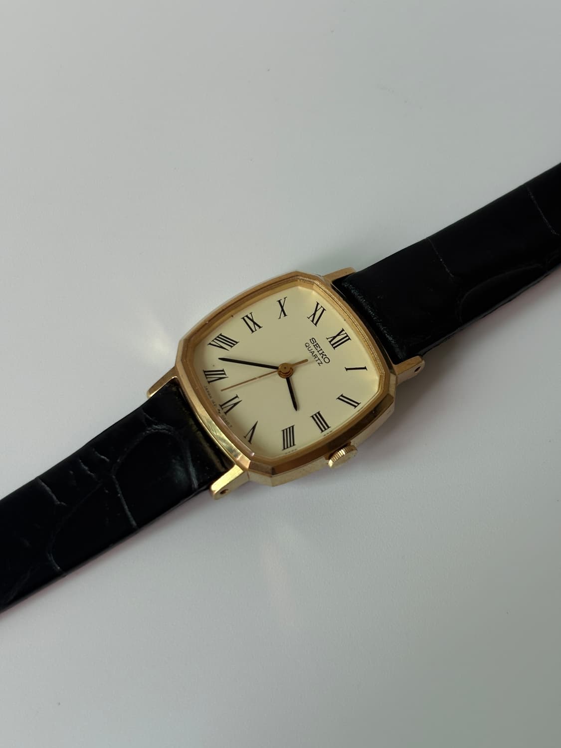 1980s Roman Gold Square Ladies Quartz 상품이미지3