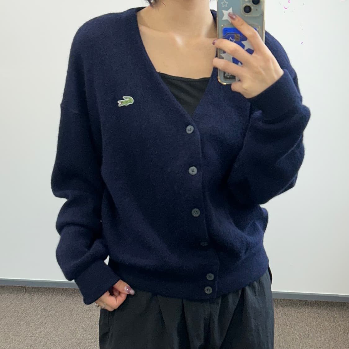 Lacoste 라코스테 네이비 니트 가디건 상품이미지2
