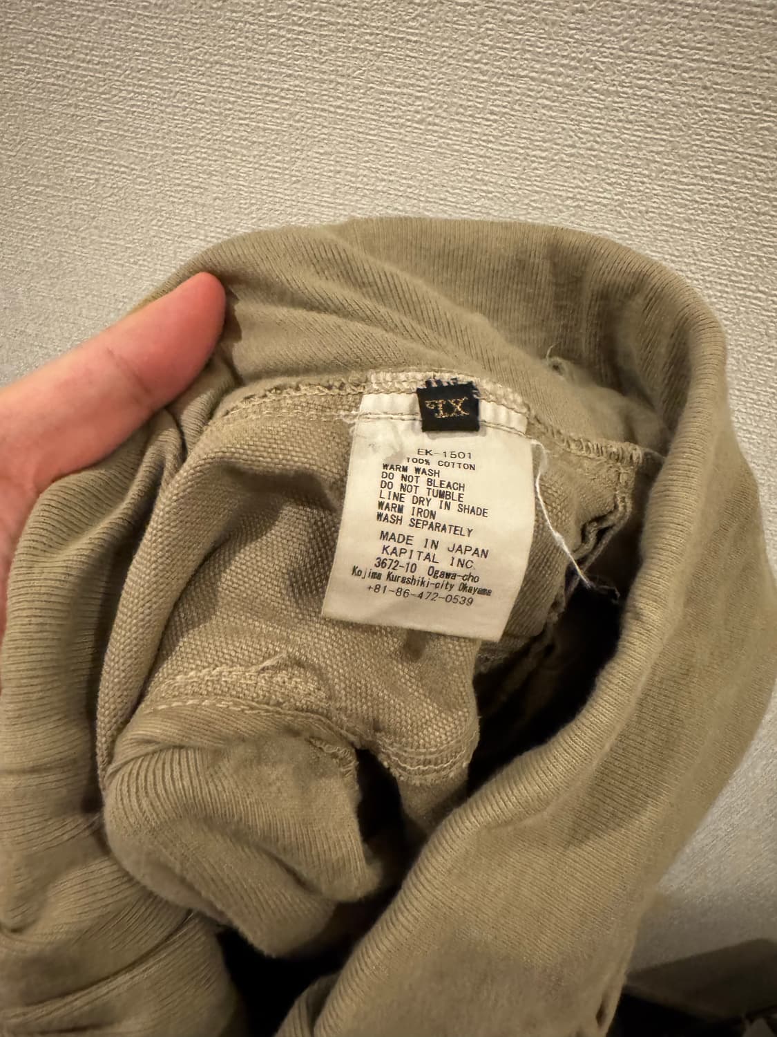 KAPITAL Thin Canvas / EK-1501 상품이미지4